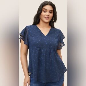 BloomChic Navy Starry Blouse